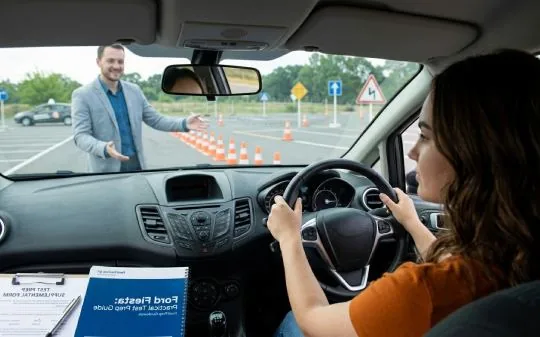DVS Driving School instructor guiding a learner driver during a lesson in Leeds